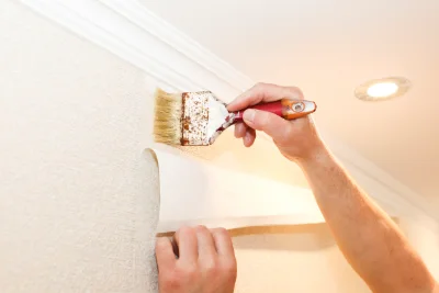 Pose de papier peint à Lesbœufs — revêtements muraux et toiles de verre